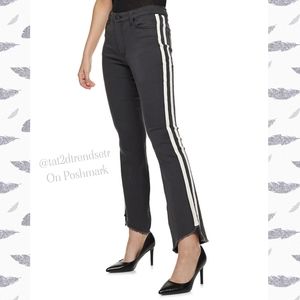 Nine West Side Stripe Kick Flare Stretch Jean